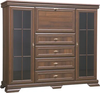 Productafbeelding van Kasten, houten dressoirs, 158 cm, dressoirs, kasten, buffetkasten, massief houten dressoirs