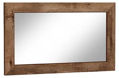 Obrázek produktu pro Zrcadlo na zeď LEIKANGER - tmavý dub - 120 x 70 x 4 cm