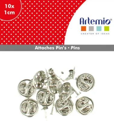 Imagen del producto de 10 cierres tipo "mariposa" para pines