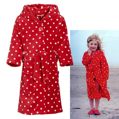 Produktbild von Playshoes Bademantel Fleece Punkte, Gr. 86/92