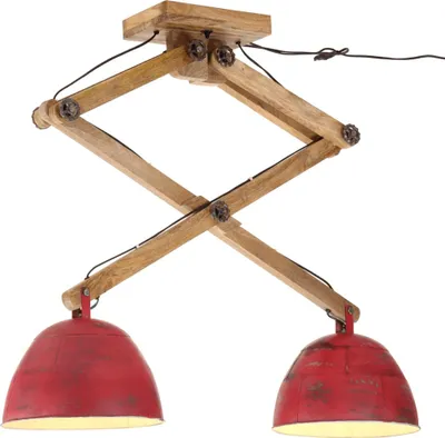 Immagine prodotto di vidaXL Plafoniera 25 W rosso 29x18x85 cm E27