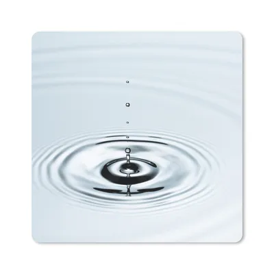 Produktbild von MuchoWow® Mauspad Mousepad Wassertropfen bilden Ringe in hellblauem Wasser 30x30 cm - Mousepads - Maus Mat - Pad - Mausunterlage - Gaming