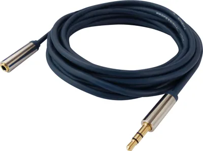 Produktbild von S/CONN maximum connectivity Home Cinema Verchromter Metall-Klinkenstecker 3,5 mm und verchromte Metall-Klinkenbuchse 3,5 mm, vergoldete Kontakte, SLIM LINE