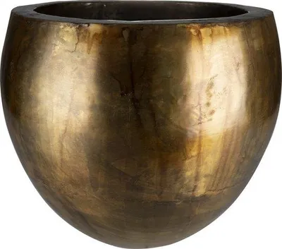 Produktbild von Ter Steege - Blumentopf - Metall - Altkamel - Durchmesser 39 cm, Höhe 36 cm - Öffnung 30 cm
