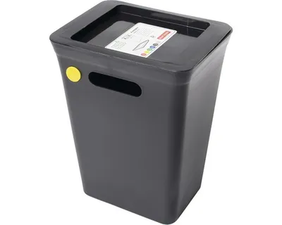 Obrázok produktu pre plastové tímové veko AVEDORE, pre 10 litrový odpadkový kôš, čierne