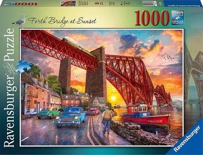 Immagine prodotto di RAVENSBURGER Puzzle Forth Bridge al tramonto, Scozia 1000 pezzi