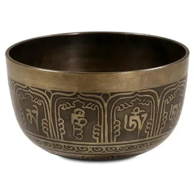 Image de Bol chantant Ompmh sculpté - 500 G; 11x6,5 cm