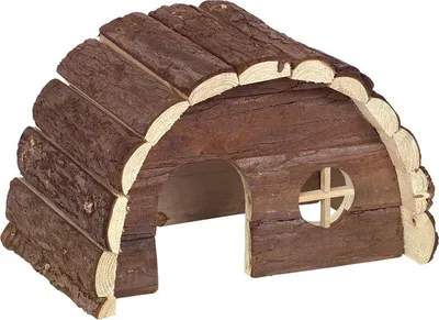 Image de Nobby WOODLAND Maison en bois pour rongeurs "Samy" 19 x 12 x 10 cm