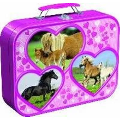 Produktbild von 2 x 26 + 2 x 48 Teile Schmidt Spiele Kinder Puzzle Pferde Koffer 55588