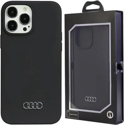 Produktbild von Audi Silikonhülle iPhone 13 Pro Max 6,7  schwarz/schwarz Hardcase AU-LSRIP13PM-Q3/D1-BK Handyhülle