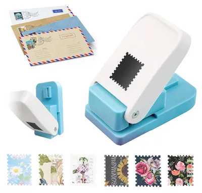 Imagen del producto de Dos troqueles para sellos, con bordes dentados, para papel y manualidades
