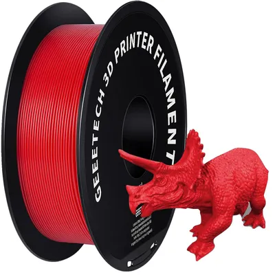Image de Filament pour imprimante 3D, PETG, bobine de 1 kg, rouge