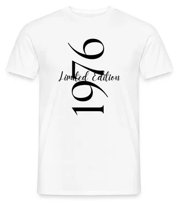 Produktbild von Spreadshirt 1976 Limited Edition Männer T-Shirt, S, Weiß