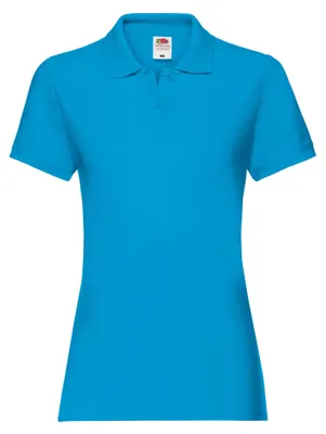 Produktbild von Fruit of the Loom - "Premium" Poloshirt für Damen LT1877 (M) (Azure Blau)