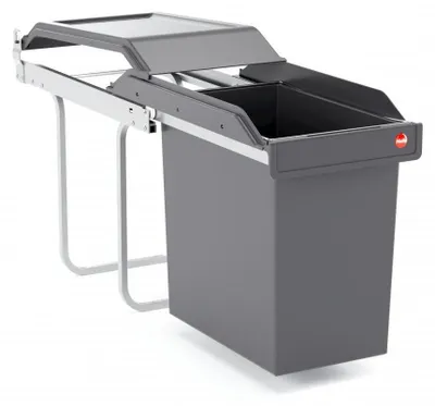 Image de Hailo Corbeille 3650241 SingleBox 24 litres encastrable