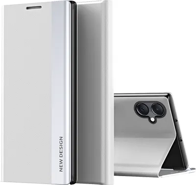 Immagine prodotto di Custodia per Samsung Galaxy A05, Custodia magnetica in Finto cuoio con funzione di supporto Bianco