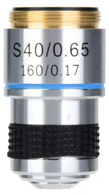 40X Achromatische Objektivlinse, 160/0,17, 20 mm, für Mikroskope