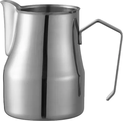 Obrázok produktu pre CANDeal kanvica na napenenie mlieka, parná kanvica na espresso, príslušenstvo pre kávovary na espresso, šálka na napenenie mlieka, káva s mliekom v štýle cappuccino latte, kanvica z nehrdzavejúcej ocele (950 ml, strieborná)