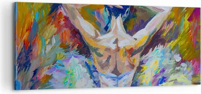 Produktbild von Bild auf Leinwand - Leinwandbild - Balletttänzer tanzen - 100x40cm - Wand Bild - Wanddeko - Leinwanddruck - Bilder - Kunstdruck - Wanddekoration - Leinwand bilder - Wandkunst - AB100x40-3503
