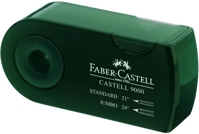 Produktbild von Doppelspitzdose Castell 9000 grün Packung mit 12 Stück