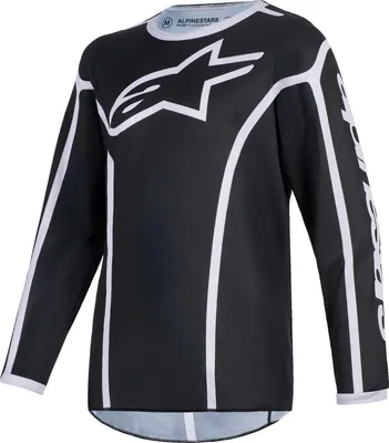 Image de Alpinestars Fluid Apex Jeunesse Motocross Jersey, noir/gris, L