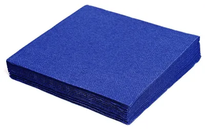Produktbild von 1250x Servietten 24 x 24 cm 1/4 -Falz 2-lagig dunkelblau