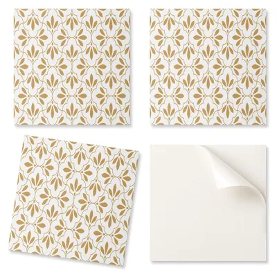 Immagine prodotto di Piastrelle in vinile con un elegante motivo floreale per la cucina, dimensioni 20 x 20 x 20 cm