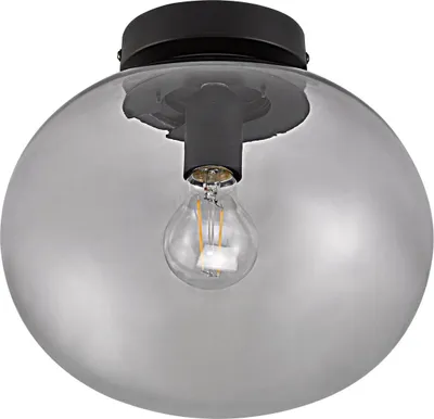 Zdjęcie produktu dla Nordlux ALTON lampa sufitowa czarny, dymny E27 z możliwością ściemniania 27,5x27,5x24cm