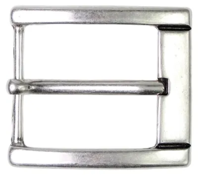 Produktbild von FRONHOFER klassische Gürtelschließe silber, moderne Dornschnalle 4 cm
