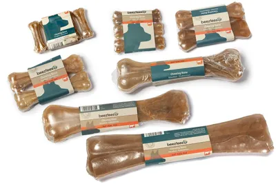 Immagine prodotto di Beeztees K & B, ossi da masticazione per cani, 7,5 cm, confezione da 5 pezzi, peso per pezzo: 20-25g, confezione da 100g