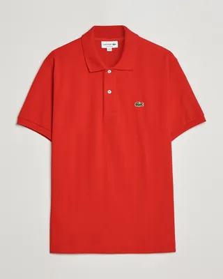 Obrázek produktu pro Lacoste Pánská polokošile červená 100% bavlna : Velikost - S Velikost: S