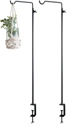 Produktbild von Deko-Tischhaken - Schwarz - Metall - H 90 cm - 2er Set