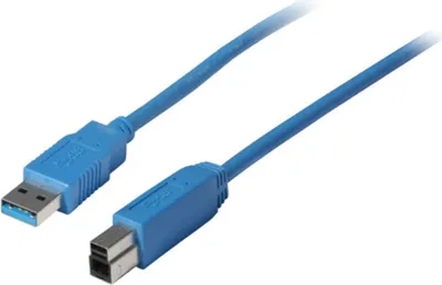 Produktbild von USB Kabel A Stecker / B Stecker USB 3.0 blau 1m