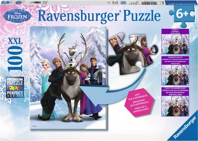 Produktbild von The Frozen Difference, 100 Teile Puzzle inklusive Suchspiel