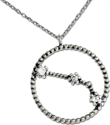 Produktbild von SilberDream Halskette 925er Silber 45cm Sternzeichen Widder Schmuck D2SDK8504W