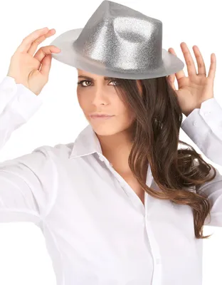 Immagine prodotto di Cappellino da festa glitterato argento - taglia unica
