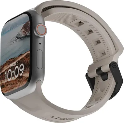 Image de Bracelet pour Apple Watch 42/41/40/38mm, Urban Armor Gear Scout, gris clair