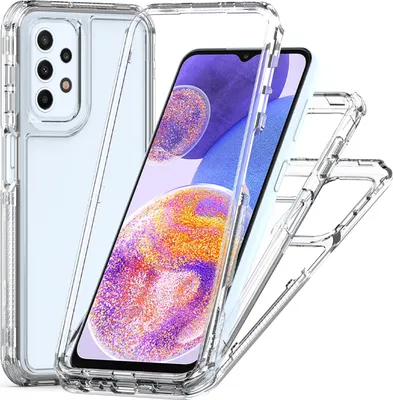 Obrázek produktu pro Průhledné pouzdro pro Samsung Galaxy A23 5G/4G, nárazuvzdorné TPU a PC hybridní Jasný pouzdro