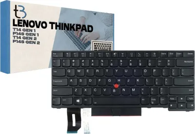 Zdjęcie produktu dla Tradebit - Klawiatura do Lenovo ThinkPad | English US QWERTY INT | Pełna kompatybilność | Wysokiej jakości materiały | Modele: T14 Gen 1 P14s Gen 1 Gen 2