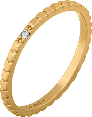 Produktbild von cai Ring 925/- Sterling Silber gelb 056 (17,8) Zirkonia 274270225-1