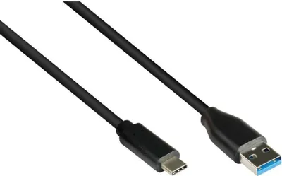 Image de Câble USB 3.2 Gen 2 A vers USB-C, 10 Gbit/s, 0,5 m, noir