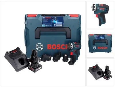 Produktbild von Bosch GSR 12V-35 FC Professional Akku Bohrschrauber 12 V 35 Nm Brushless + 2x Akku 6,0 Ah + Ladegerät + L-Boxx