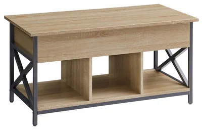 Produktbild von Industrial Couchtisch Sonoma mit hochklappbarer Tischplatte