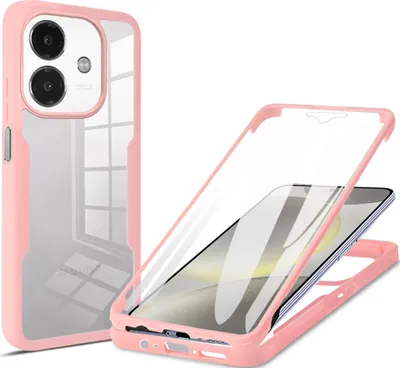 Immagine prodotto di Custodia per Oppo A3X / A3 5G/4G, protezione completa a 360° con protezione del display incorporata Rosa