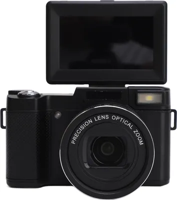 Productafbeelding van Digitale camera, 5K, 48 megapixels, 7,6 cm (3 inch) kantelbaar scherm, 5x tot 8x zoom, beeldstabilisatie, ideaal voor vlogs tijdens wandelen, kamperen en reizen