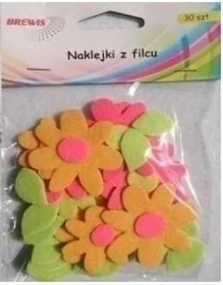 Image de Autocollants en feutre Fleurs 30pcs