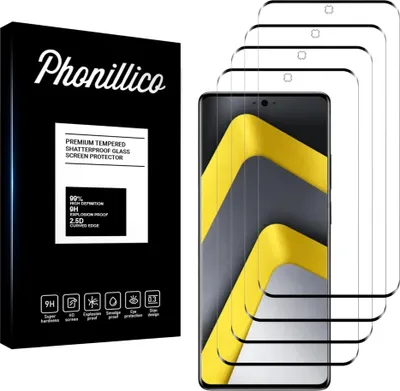 Produktbild von Hartglas für Xiaomi POCO M8 PRO 5G [4 Stück] Displayschutzfolie Screen Protector Film Anti-Kratzer Glas Resistant Phonillico®