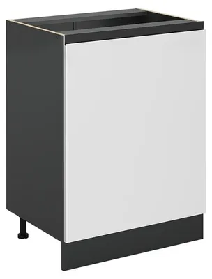 Imagen del producto de Mueble bajo de cocina Vicco R-Line Blanco/Antracita 60 cm con 1 puerta sin encimera, Model 72046