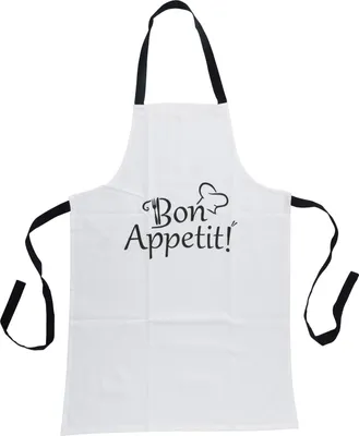 Immagine prodotto di Grembiule da cucina Bon Apetit - cotone, bianco
