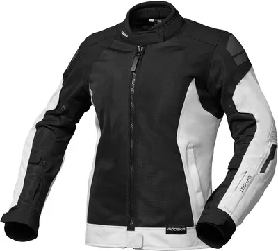 Produktbild von Modeka Khao Air II  wasserdichte Damen Motorrad Textiljacke, schwarz/hellgrau, 48